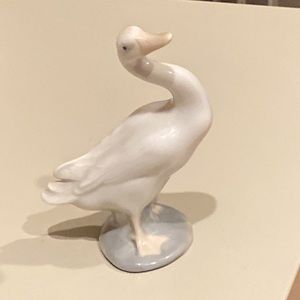 Vintage Lladro Porcelain Duck Figurine